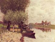 Alfred Sisley The Seine at Bougival painting